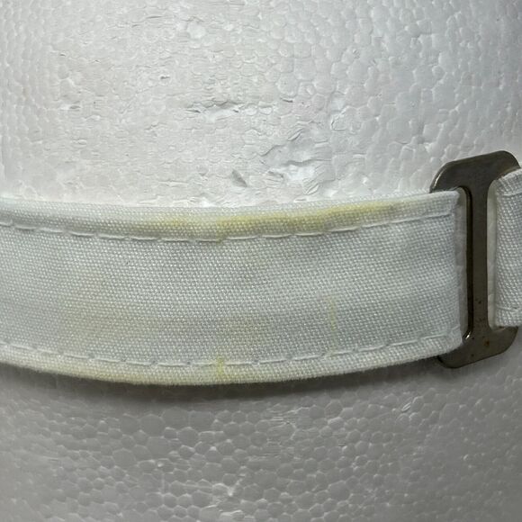 Vintage Ping Karsten Golf Visor Hat Cap Golfing Golfer USA Made Strapback White - Picture 7 of 15